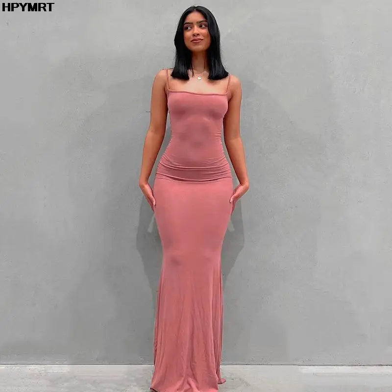 Long Spaghetti Strap Dress