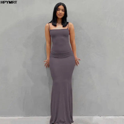 Long Spaghetti Strap Dress