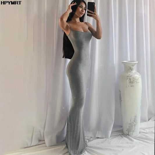 Long Spaghetti Strap Dress